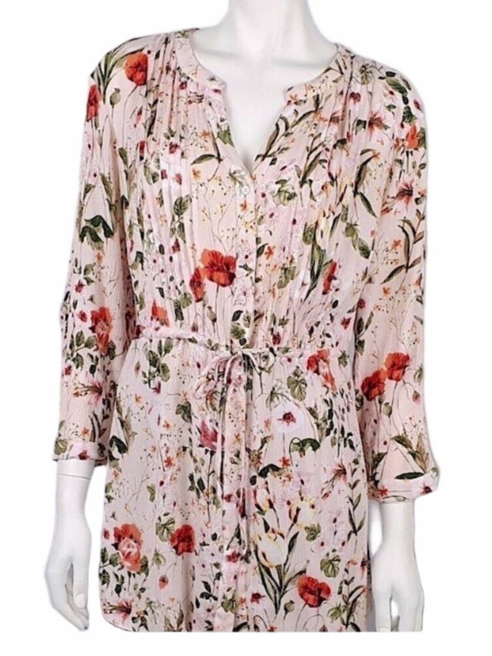 🎈$10 add on. 109.Hilary Radley| Pink floral blouse